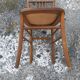 Paire de chaises de bistrot bois