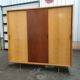 Vintage wardrobe 3 sliding doors