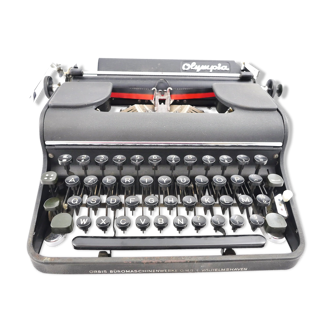 Machine à écrire Olympia SM1 noire révisée 1940
