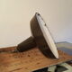 Black enamel industrial lamp