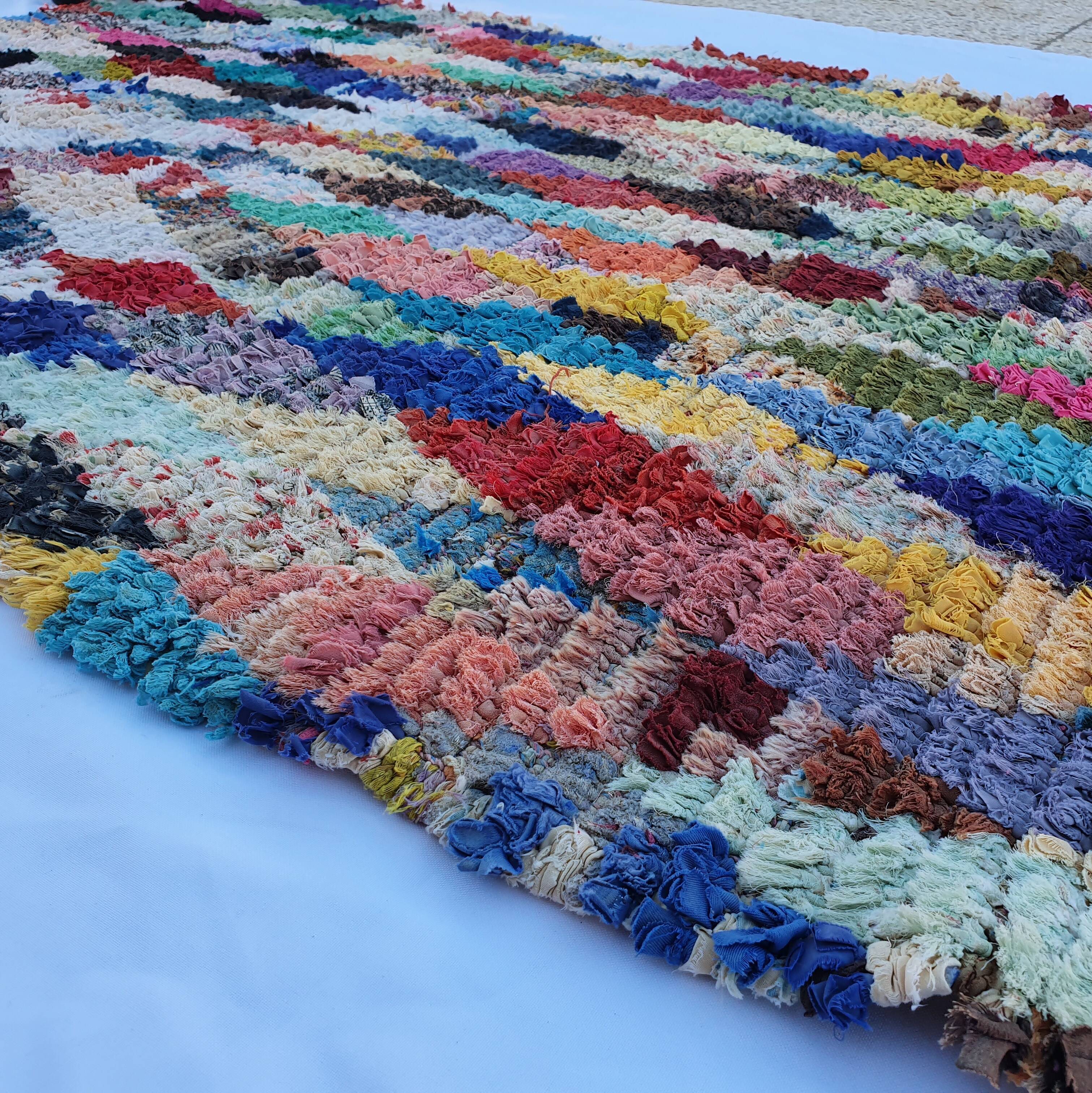Moroccan Berber butcherouite rug hand-woven 150x100 cm