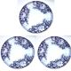 Set of 3 dessert plates Jardinière de Sarreguemines U&C 1900
