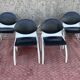 4 Steelcase brown/beige meeting/office chairs with metal base
