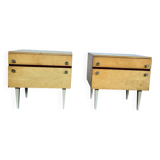 Pair of vintage bedside tables / nightstands