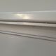 White double bed in contemporary wood, 160x200 cm