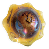 Large vintage lampshade in blown glass in the Biot style