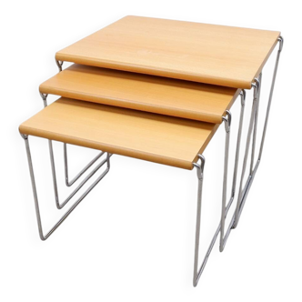 Set of 3 nesting tables by Hyllinge Mobler Denmark