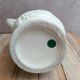 Vintage ivory earthenware jug – relief fruits