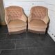 Pair of toad armchairs