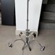 Vintage chandelier from the 1960s in stainless steel.