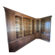 Bibliothèque de marque MD, finition merisier