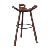 Brutalist mid-century 'Marbella' bar stool (up to 8 available)