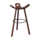 Brutalist mid-century 'Marbella' bar stool (up to 8 available)