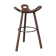 Brutalist mid-century 'Marbella' bar stool (up to 8 available)