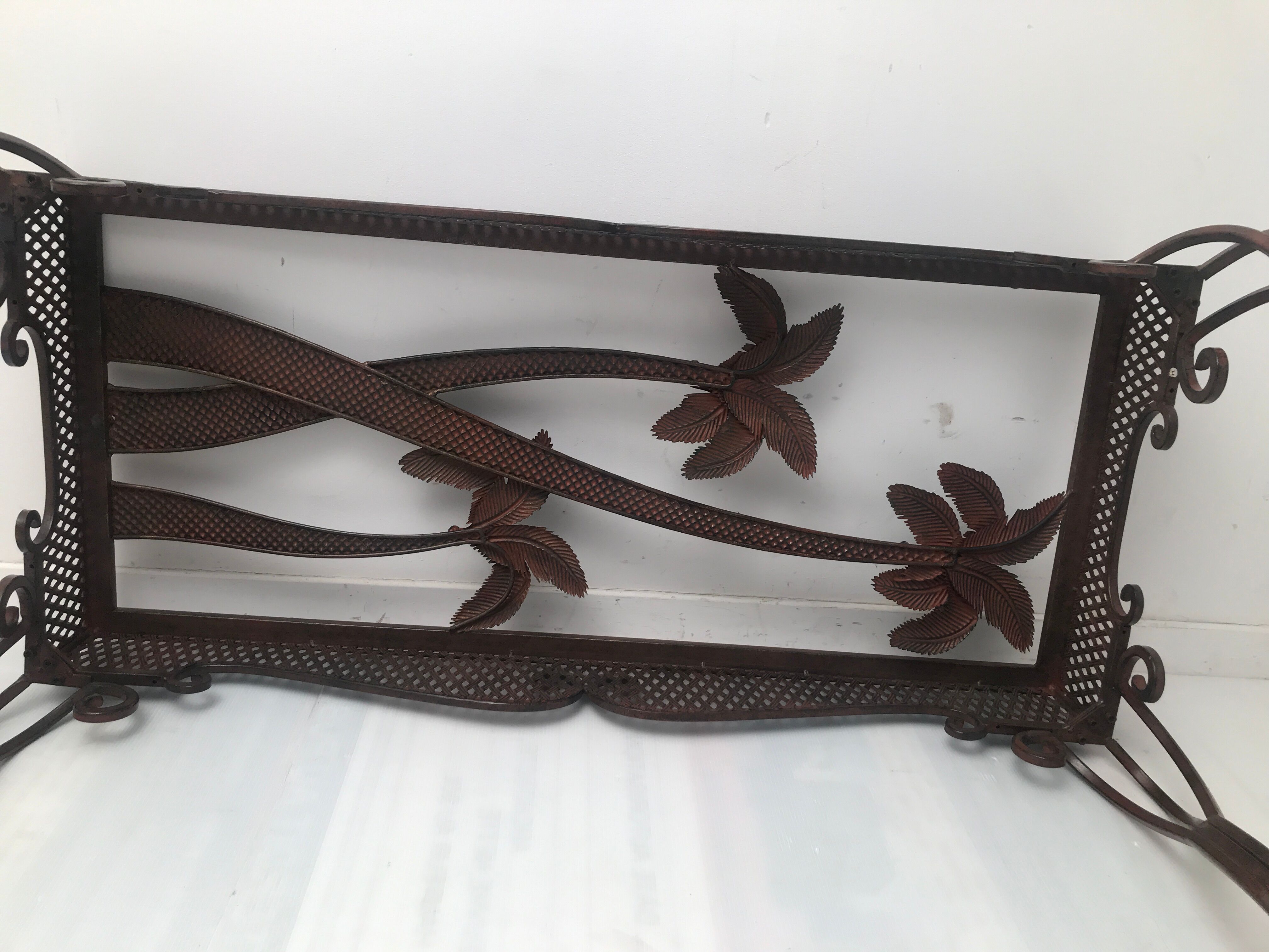 Wrought iron coffee table from the 50s and 60s