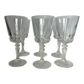 6 wine glasses