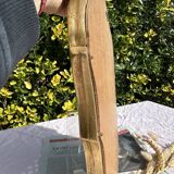 Vintage Golden Wood Carved Mirror in Louis XV Style