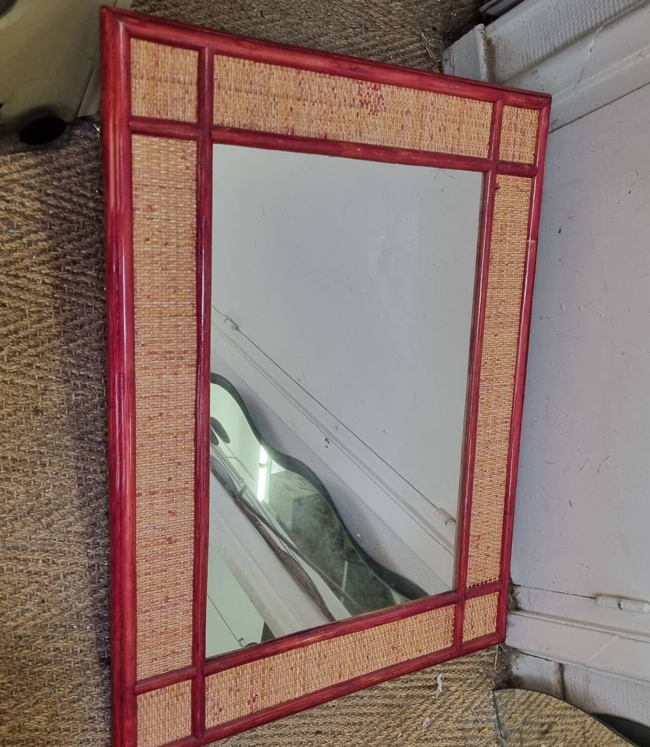 Miroir rotin (77x58cm)