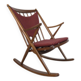 Frank Reenskaug, Bramin Møbler rocking chair Danish teak 60s