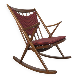 Frank Reenskaug, Bramin Møbler rocking chair Danish teak 60s