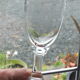 10 19th century stemmed glasses patterned with Greek nets Napoleon III