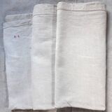 Old linen bedspread with small monogram rl