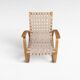 Chaise longue sculpturale en bois cintré par Jan Vaněk pour UP Zavody, années 1930.