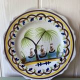 Assiette XVIIIeme faïence Nevers
