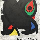 Original exhibition poster by Joan MIRO, Grand Palais, 1974