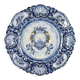 Large antique Alba Docilia plate in majolica, Albisola, Italy, 1930s.