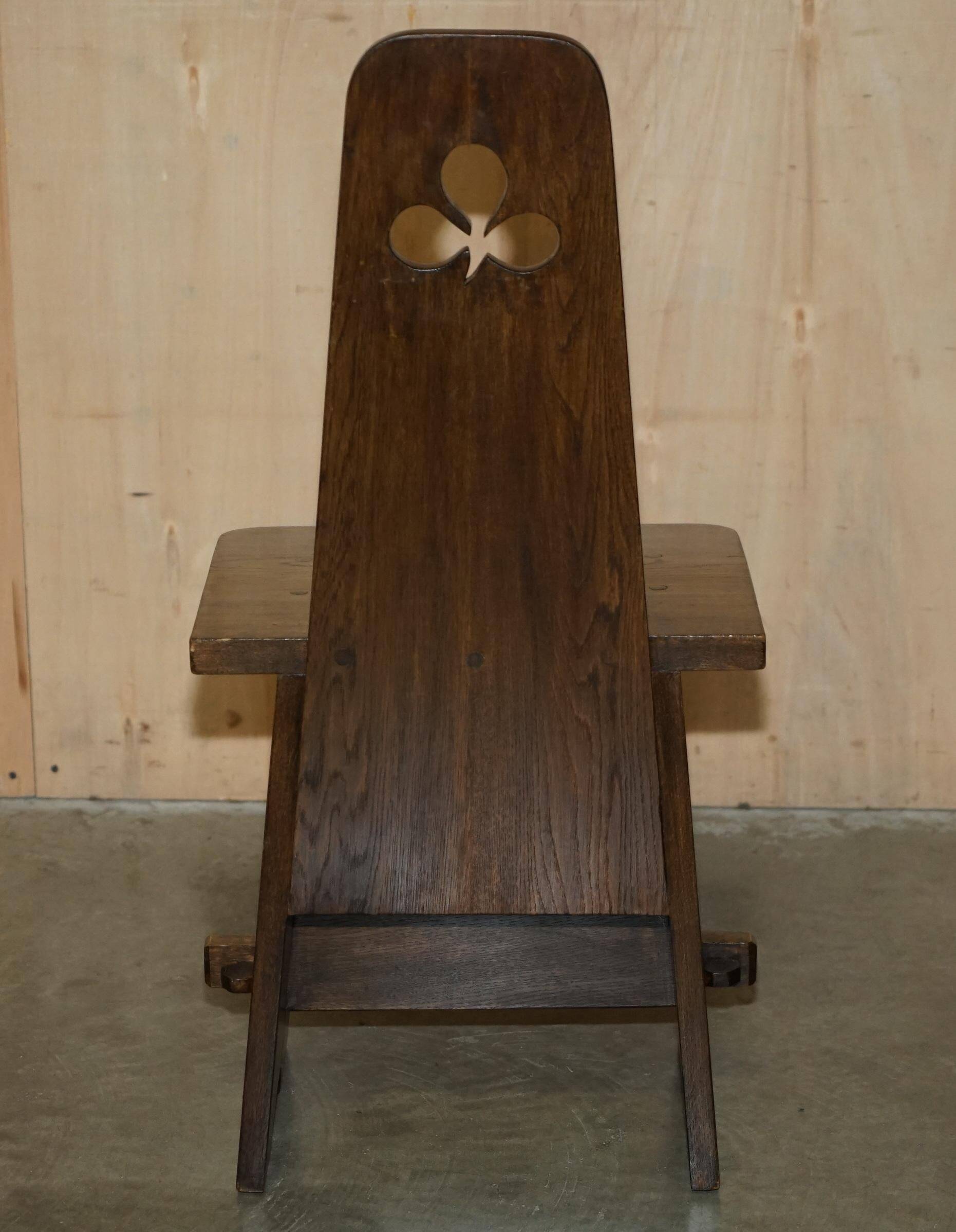 Pair of Victorian Arts and Crafts chairs with four boards.