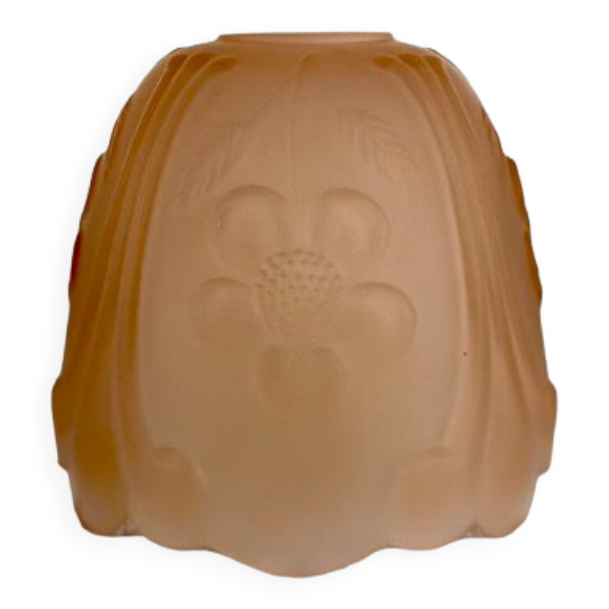 Frosted pink glass lampshade