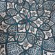 Round dish in artisanal ceramic from Safi in Morocco