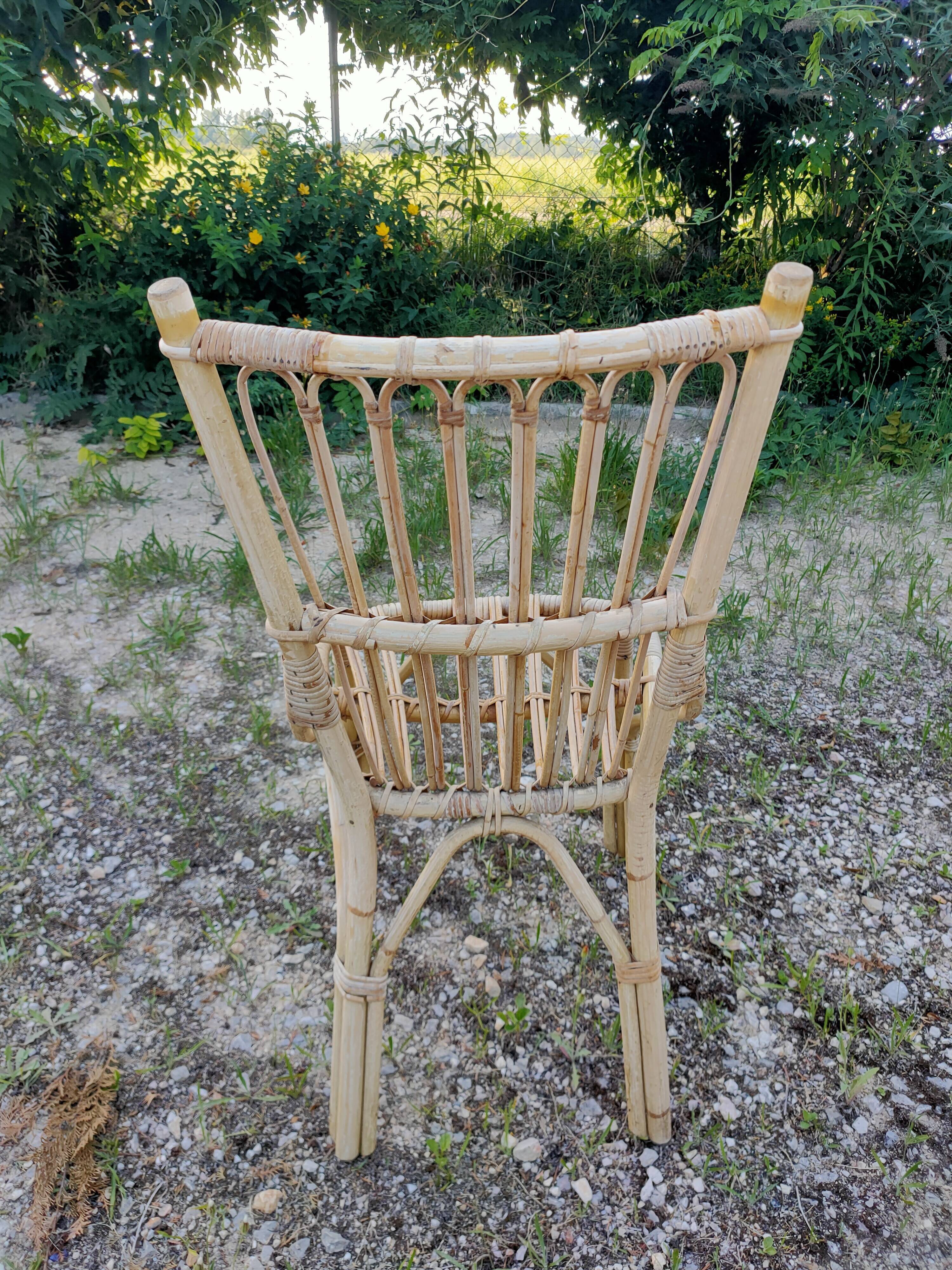 4 rattan chairs