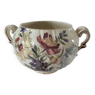 Antique cup with handles – Lavallière model – Sarreguemines