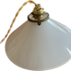 Suspension lamp in white opaline