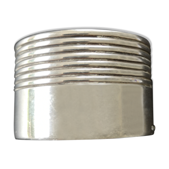 Rond de serviette métal argente
