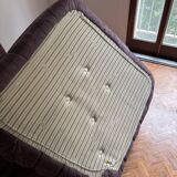 Togo purple sofa set - 2-seater sofa and corner armchair