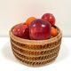 Braided rattan basket from the 70s
