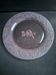 Serving dish – cast pink crystal – sweden