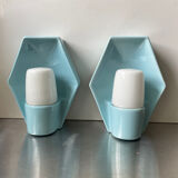Pair of Scandinavian Vintage Bathroom Sconces Wall lamps