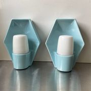 Paire d'appliques murales de salle de bain vintage scandinaves