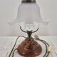 Lampe à poser vintage abat jour tulipe