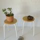 Pair of Vintage Stackable Stools Mid Century Modern Space Age Plant Stand
