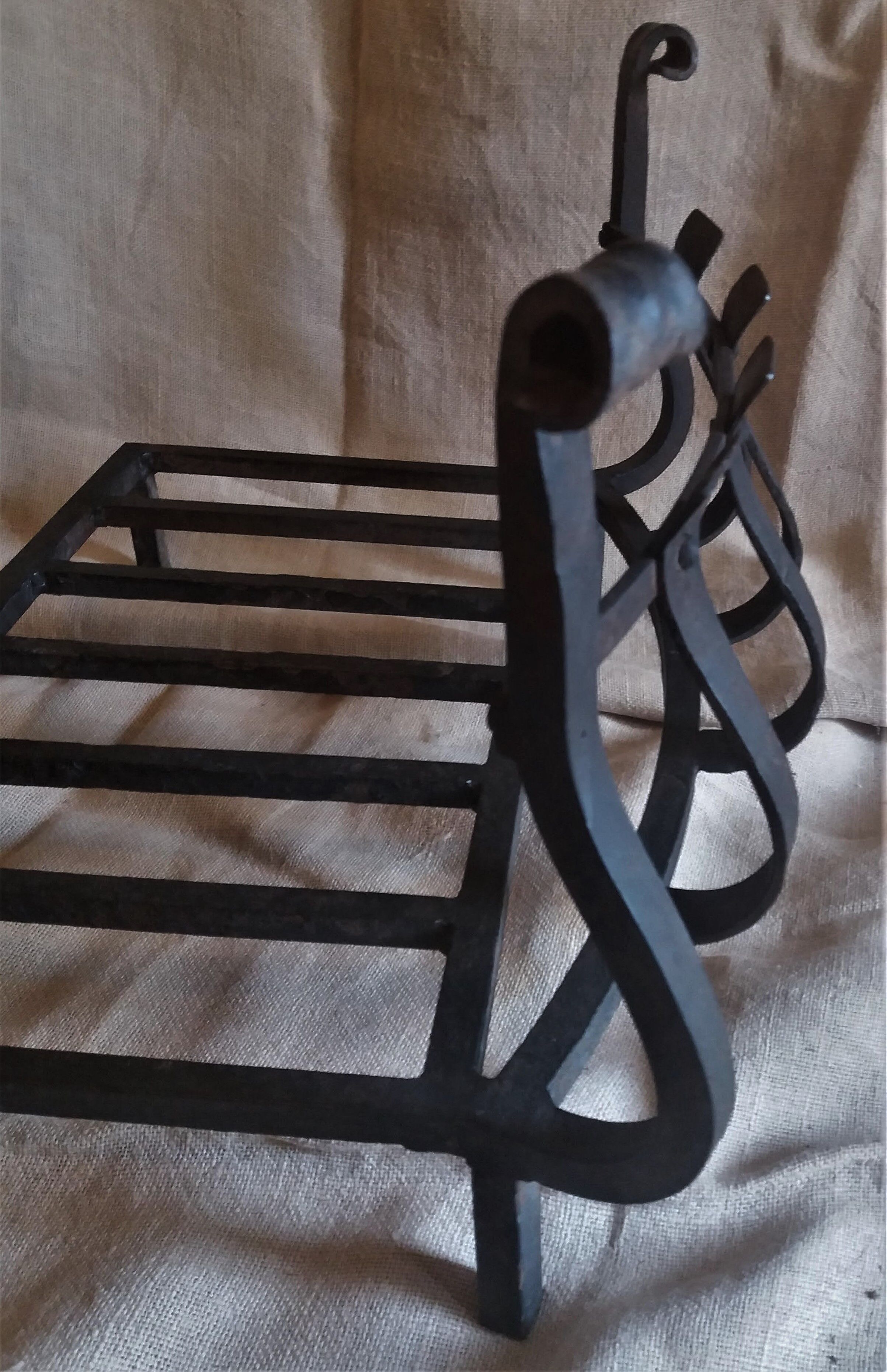 Wrought iron chimney grille