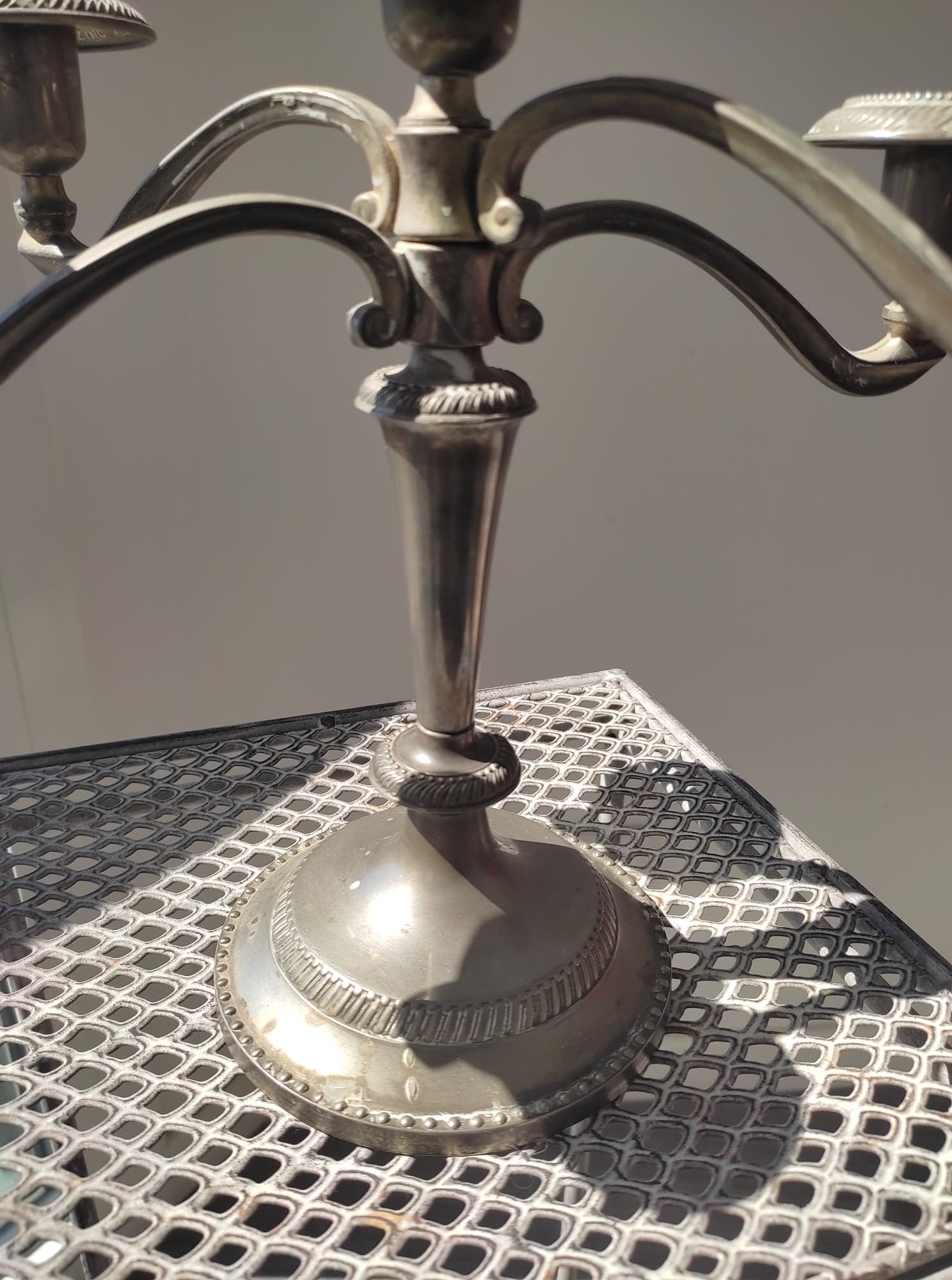 Chandelier with 5 branches in brass louis XVI style