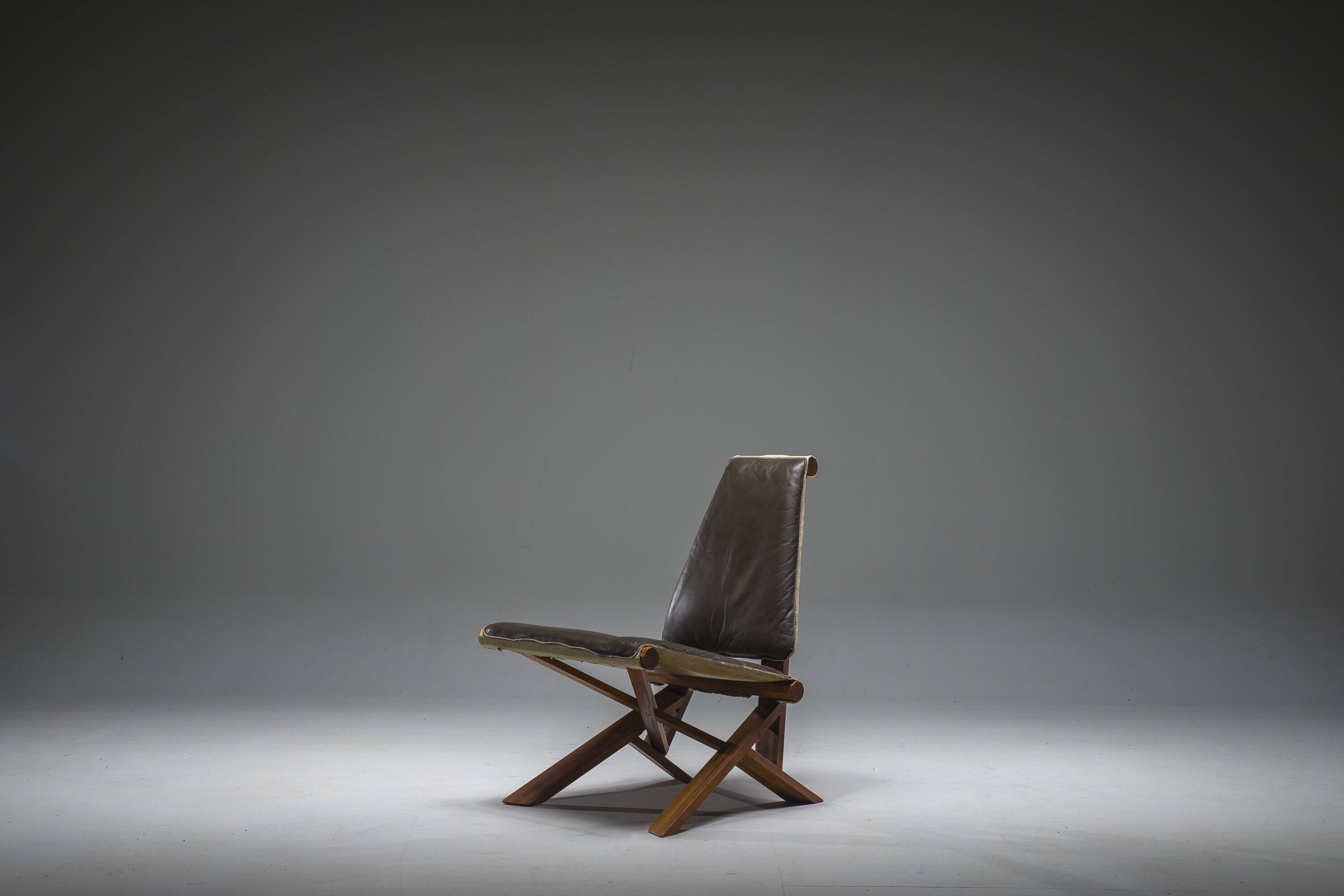 French S46 Dromadaire Chair by Pierre Chapo for Ebenisterie Seltz, 1970s