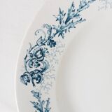 Round iron earth dish Longwy Cyrano