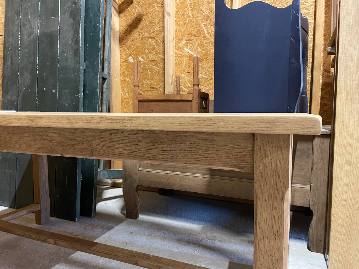 Solid oak farmhouse table