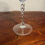 6 crystal wine and water stemmed glasses Fleury model